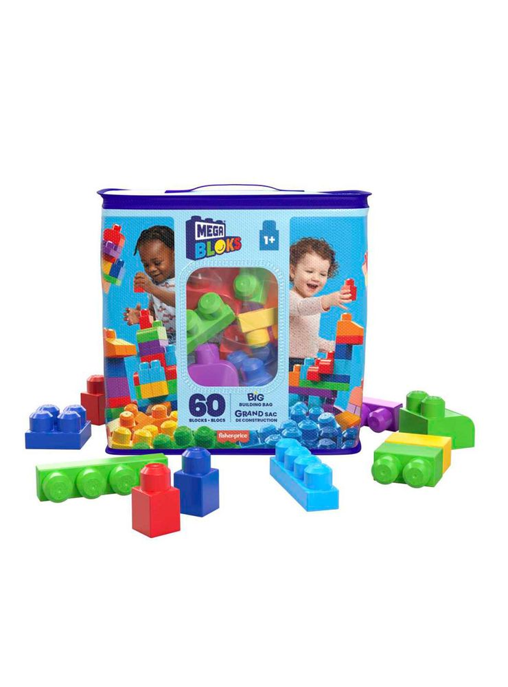 Mega Bloks Juguete Clásica Bolsa de Construcción 60 Piezas