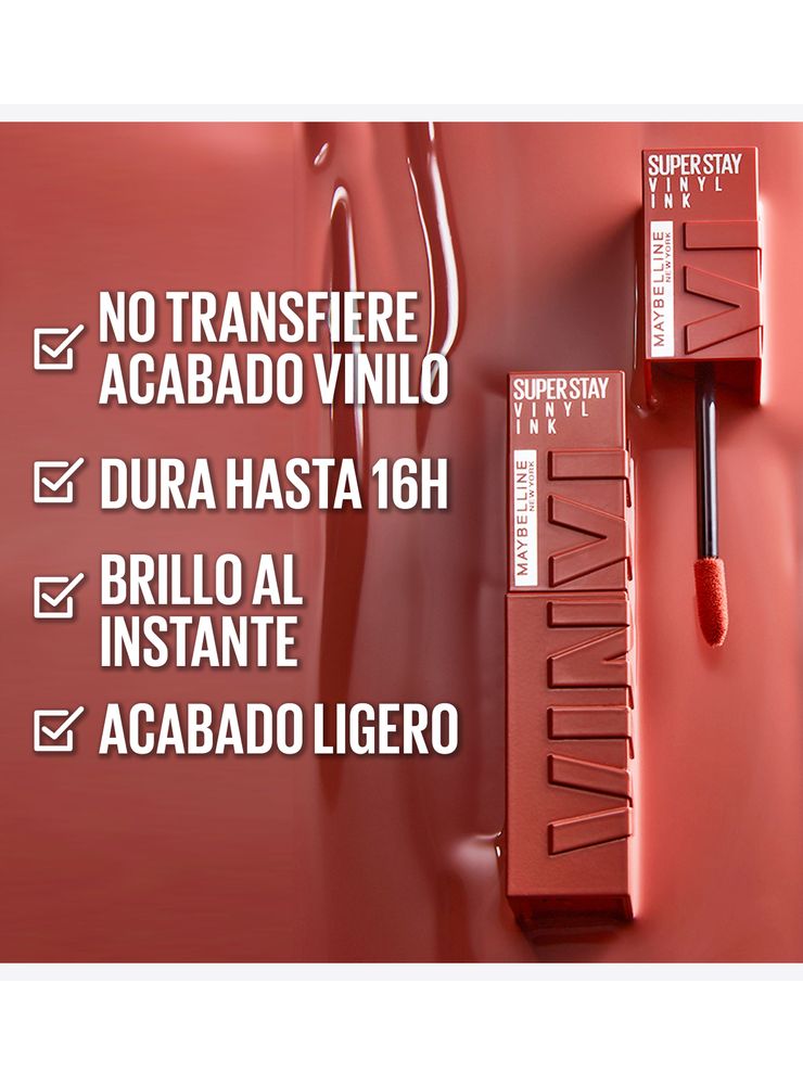 Maybelline Superstay Vinyl Ink 120 Punchy, foto 5