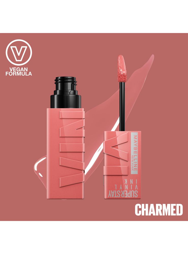 Maybelline Superstay Vinyl Ink 100 Charmed, foto 6