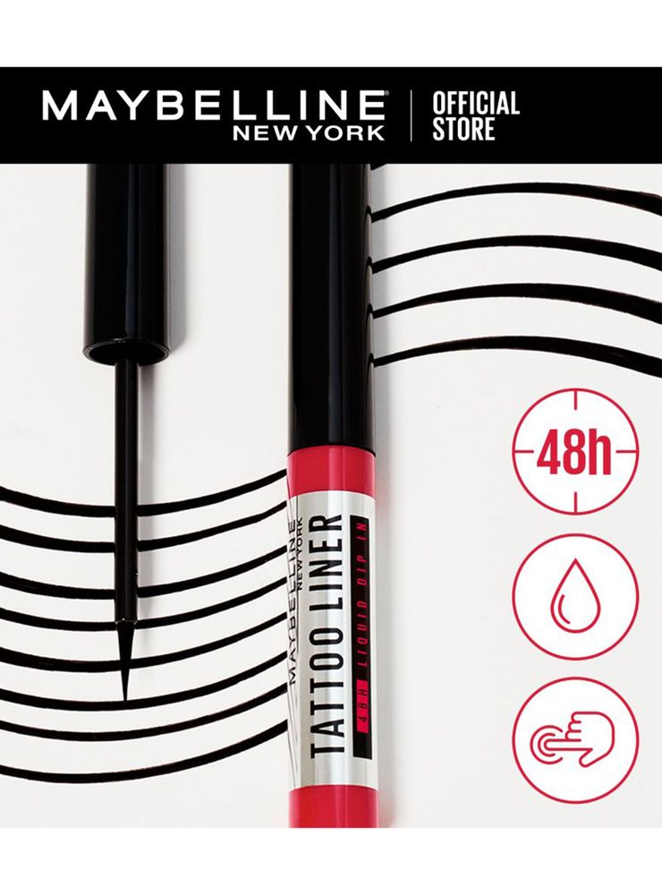 Maybelline Tattoo Liner 48H Liquid Dip-In Black, foto 6