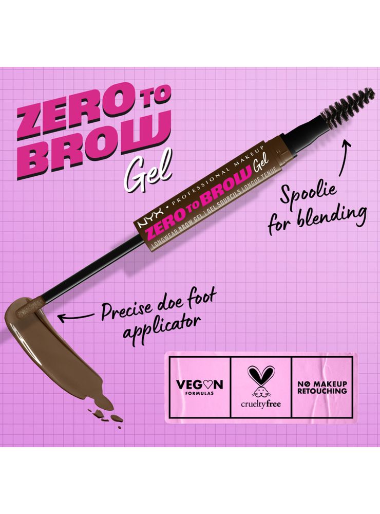 Nyx Professional Makeup Zero To Brow Chocolate, foto 5