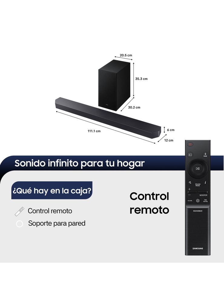Samsung Soundbar HW-Q600H Negro, foto 2