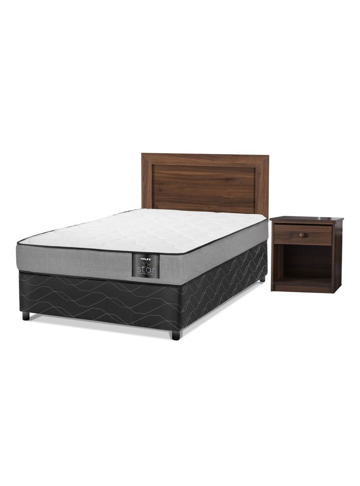 Flex Cama Americana Star 1.5 Plazas + Set Asturias