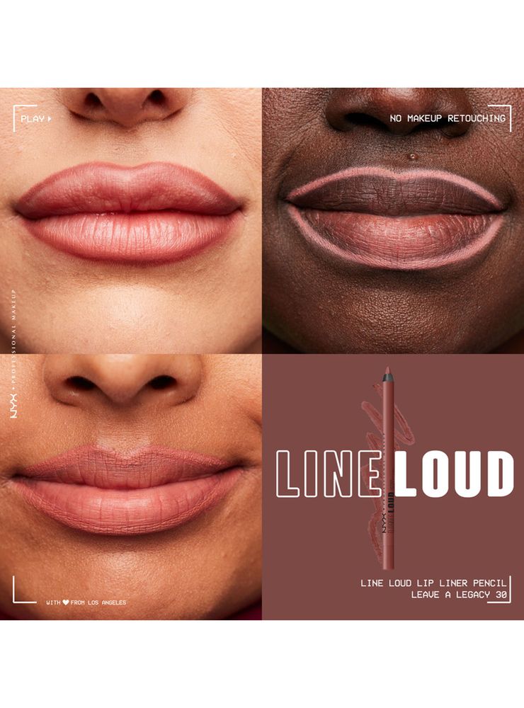 Lápiz Delineador de Labios NYX Professional Makeup Line Loud Lip Liner Leave A Legacy 1.2 g, foto 3