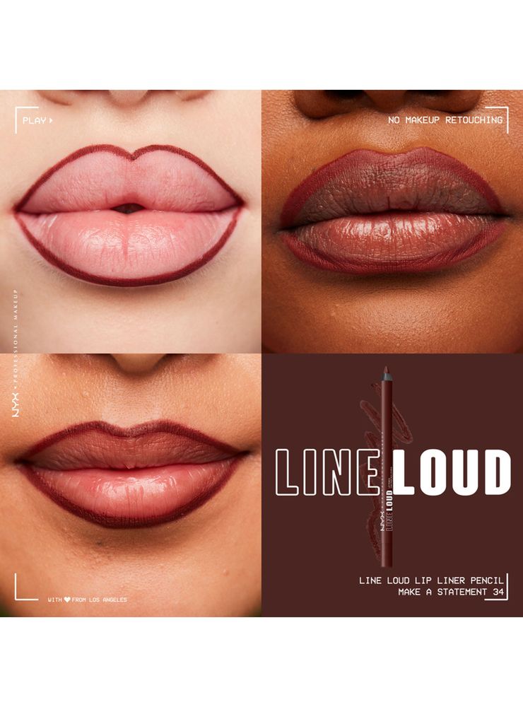 Nyx Professional Makeup Line Loud Lip Liner Make A Statement, foto 3