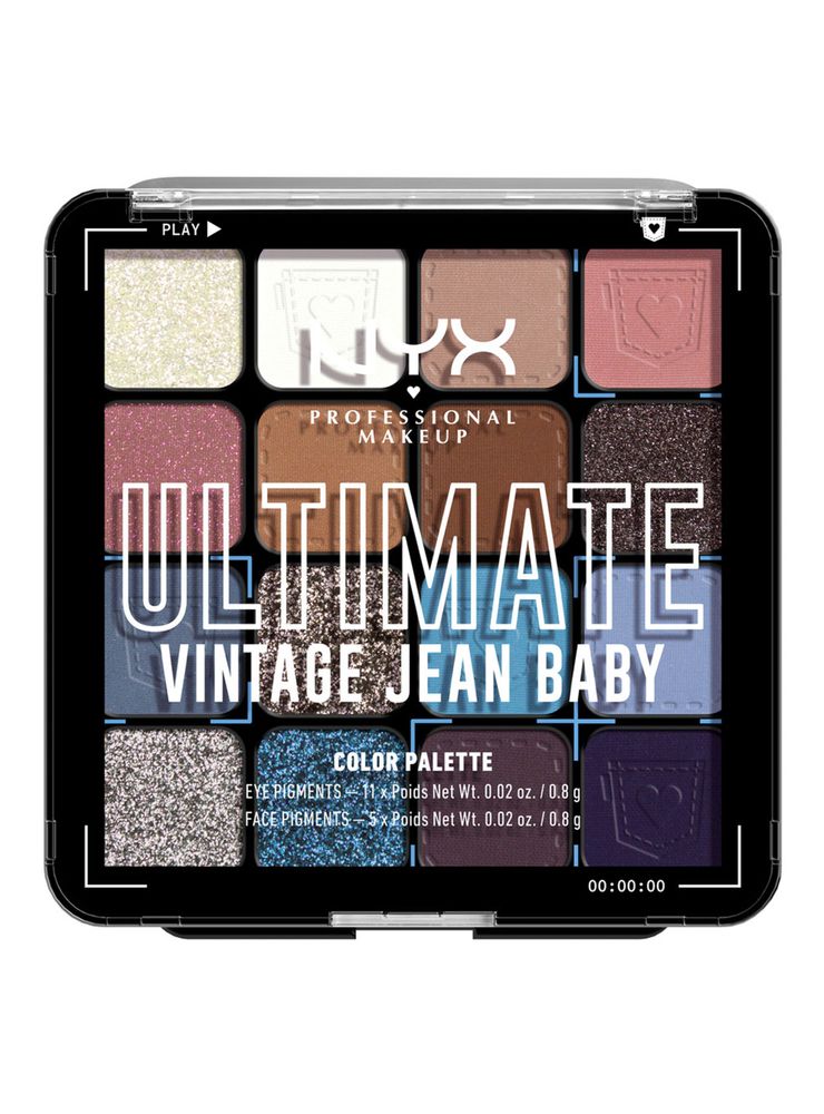 Nyx Professional Makeup Ultimate Shadow Palette Vintage Jean Baby, foto 3