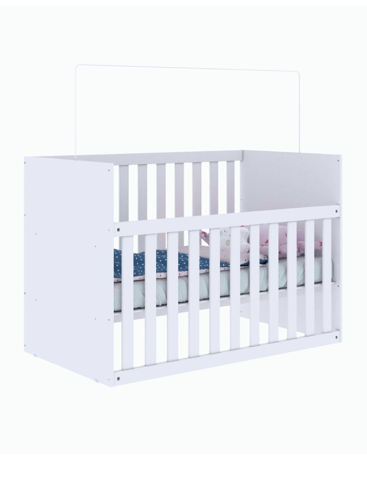 Kidscool Cuna Blanca Gabi C/Baranda Ajustable