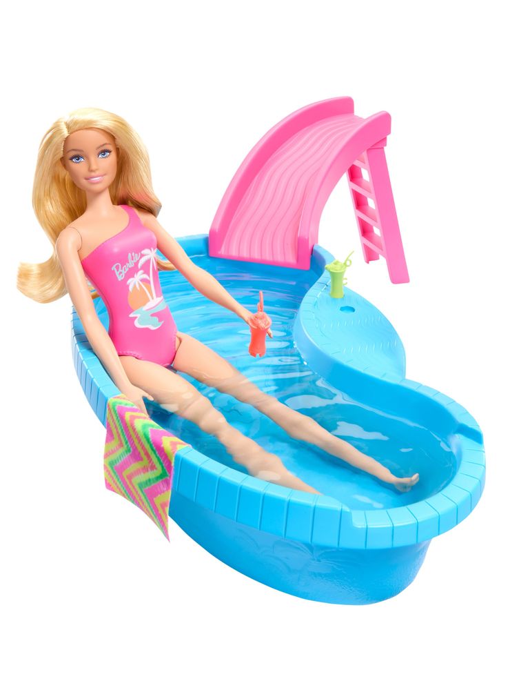 Barbie Set de Juego Alberca Glam con Muñeca