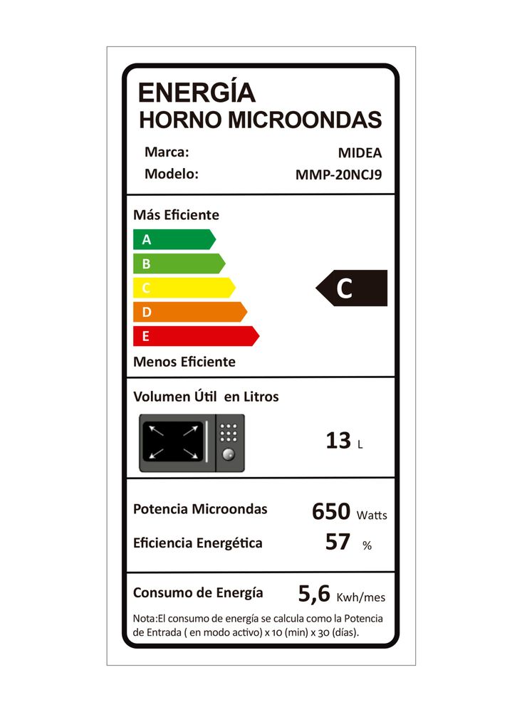Midea MMP-20NCJ9 20 L Plata, foto 4