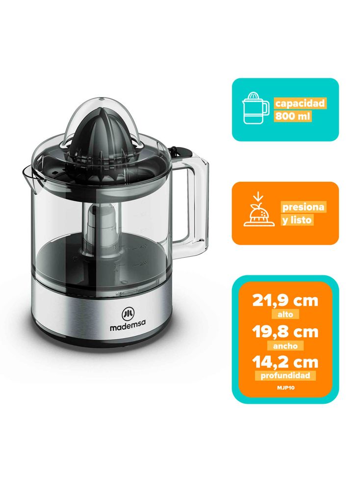 Exprimidor de Cítricos 800 ml MJP10 Gris, foto 3
