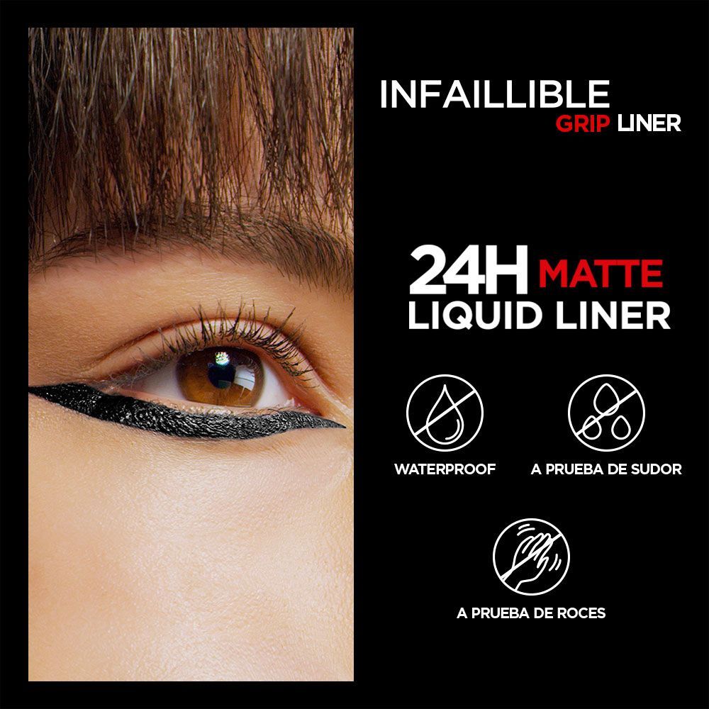 L'Oreal Paris Infaillible 24H Matte Liquid Eyeliner Black Waterproof, foto 3