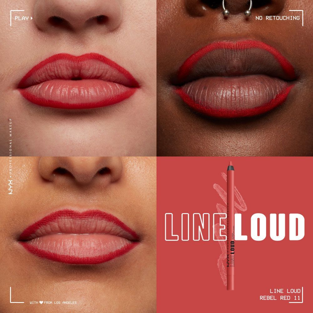 Nyx Professional Makeup Line Loud Lip Liner Rebel Red, foto 4