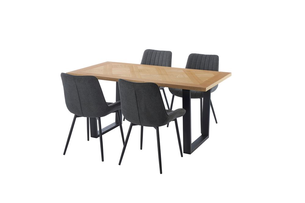 Attimo Juego de Comedor Jero 4 Sillas