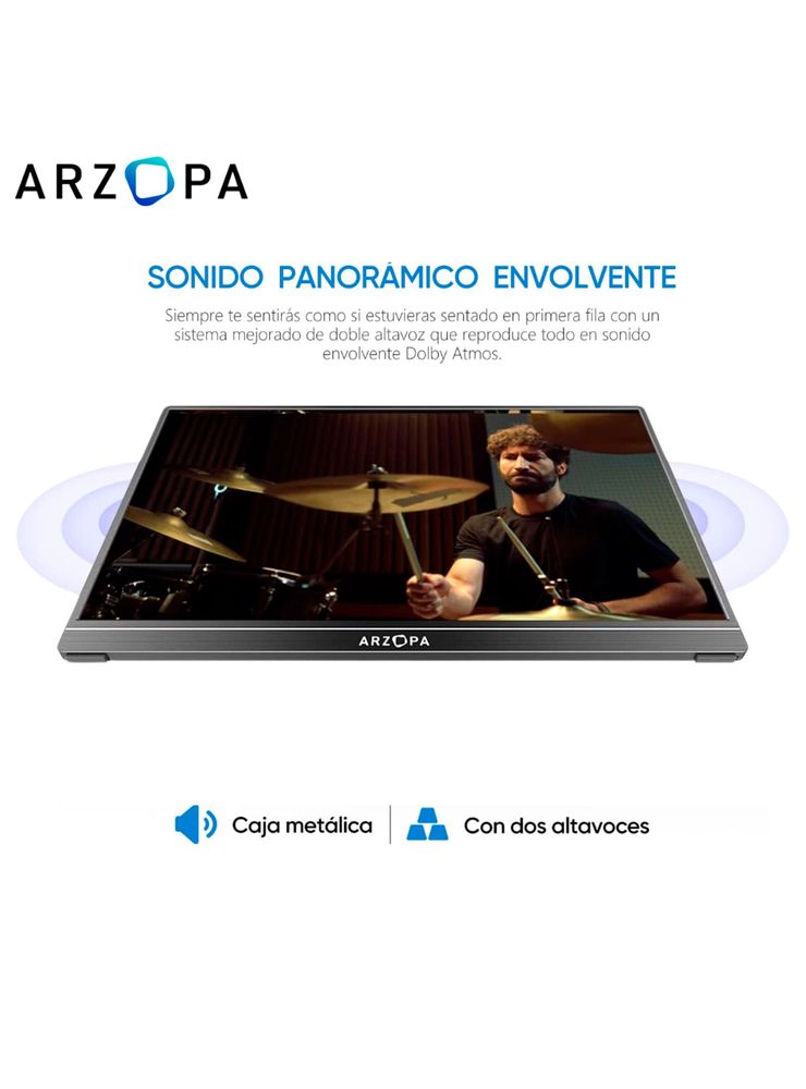 Arzopa Z1FC 16.1" Negro, foto 7