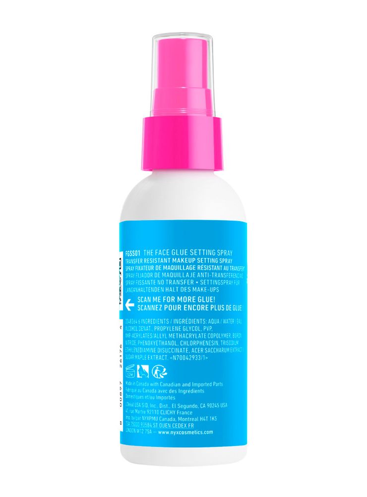 The Face Glue Setting Spray 60 ml Nyx Professional Makeup, foto 3