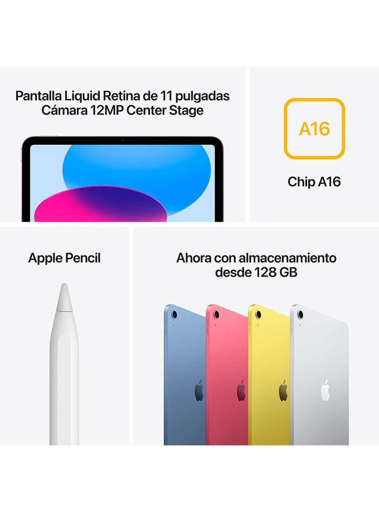 iPad 11" Chip A16 256GB Plata, foto 7