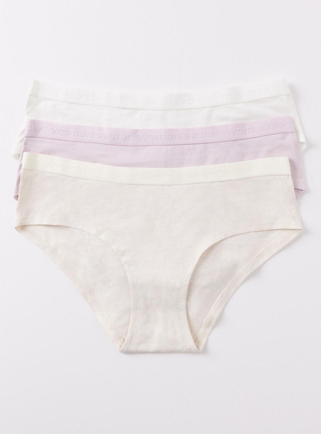 Pack 3 Calzón Anchos Algodón Logo Color Tenue Women'Secret | Paris.cl
