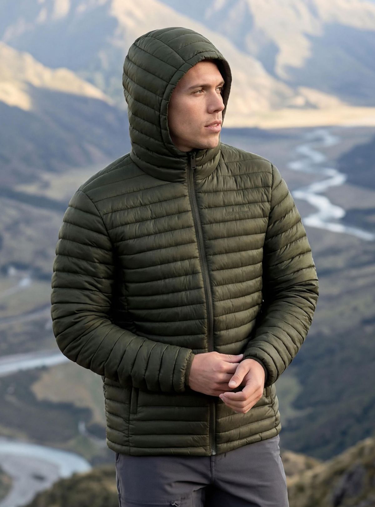 Parka con Pinzas Acolchada