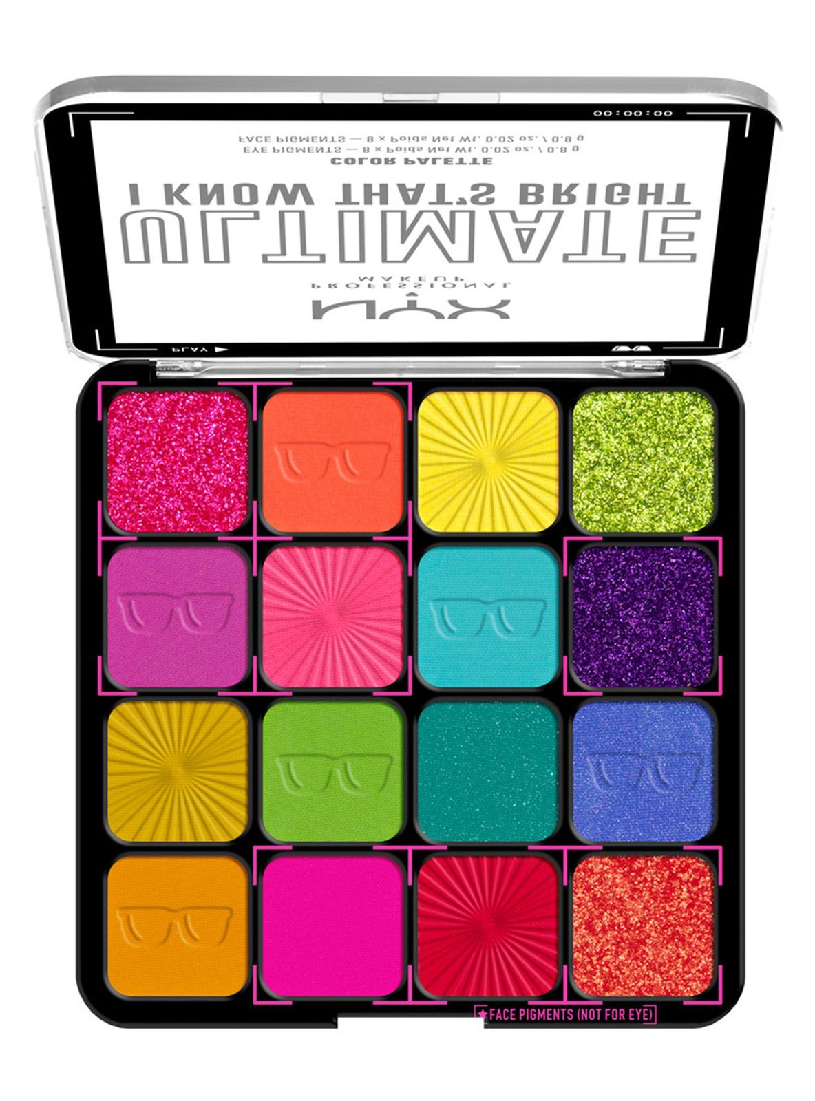 Paleta de Sombras NYX Professional Makeup Ultimate Shadow Palette I Know Thats Bright - zoomed image 1
