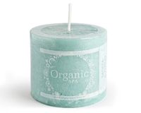 Vela aromática 6x6 cm sandia/pepino Organic Spa.