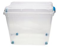 Caja organizadora 27 litros Rollbox transparente Wenco