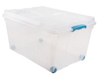 Caja organizadora 60 litros Rollbox transparente Wenco