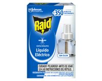 Repuesto líquido repelente eléctrico 45 noches sin mosquitos y zancudos Raid