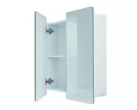 Botiquín 2 puertas bisel blanco