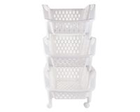 Carro organizador 3 niveles dispensero real blanco Reyplast