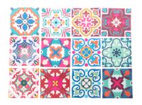 Vinilo adhesivo mural 15x15cm Florencia 12 unidades