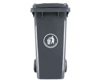 Basurero tapa ruedas gris 120 lt