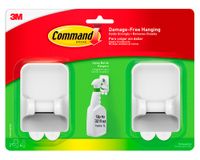 Pack de 2 ganchos porta botella blanco Command