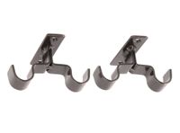 Soporte doble techo 3/4'' acero envejecido 2 unidades Darkness