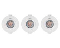 Foco embutido 1L LED 9 cm blanco 3 unidades Drl