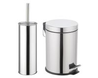 Basurero pedal 5 litros + escobilla WC Cotidiana