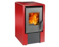 Estufa pellet 6000W Italy 6100 rojo