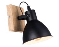 Aplique 1L E27 Factory negro Abitare