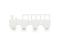 Perchero locomotora blanco 4 ganchos Ducasse