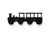 Perchero locomotora negro 4 ganchos Ducasse