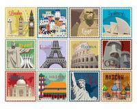 Vinilo adhesivo 15x15 cm Travel 12 unidades