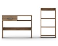 Escritorio 1 cajón + librero 4 niveles Almendra Altavision