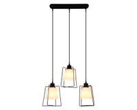 Lámpara colgar 3L E27 Egaleo negro/blanco Abitare