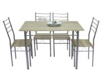 Comedor 4 sillas Barry 76x110x70 cm