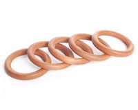 Argolla de cortina 22 mm madera cedro 50 un.