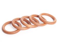 Argolla de cortina 35 mm madera cedro 50 un.