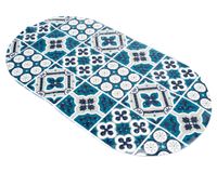 Piso ducha 40x70 cm Ovalado Mosaico azul Cotidiana