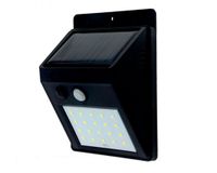 Aplique solar LED negro Megabright.