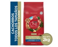 Alimento perro cachorro 2 kg pollo y carne Purina One.