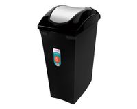 Basurero pedal 15 litros Red negro San Remo..