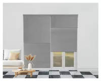 Cortina roller blackout doble 160x165 cm Sunscreen gris